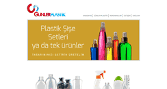 Desktop Screenshot of gunlerplastik.com