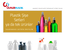 Tablet Screenshot of gunlerplastik.com